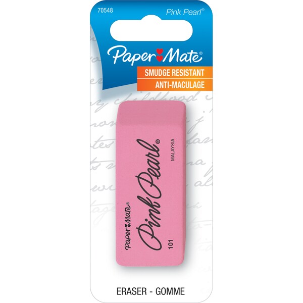 Pink Pearl Eraser Large Carded
